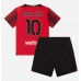 Tanie Strój piłkarski AC Milan Rafael Leao #10 Koszulka Podstawowej dla dziecięce 2023-24 Krótkie Rękawy (+ szorty)